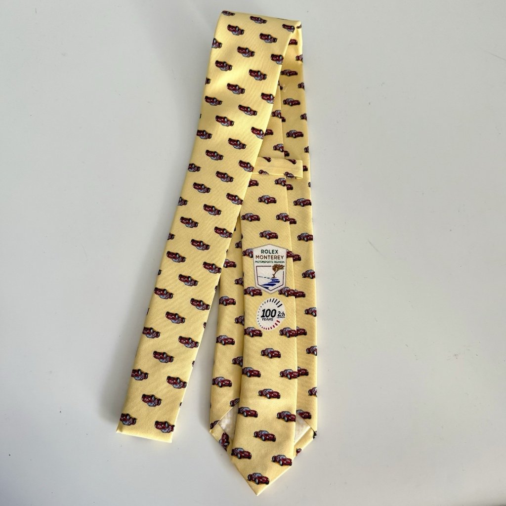 Rolex Monterey Motorsports Reunion Silk Tie Le Mans 100th Anniversary 2022